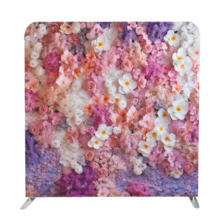 Spring Flower Wall Photobooth Backdrop
