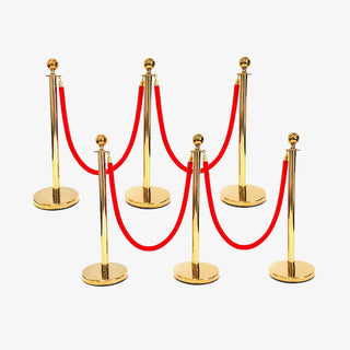 Gold Bollards Stanchions