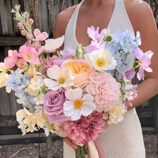 Modern-artificial-flowers-florist-Christchurch-wedding-bouquet-pink-spring-colourful