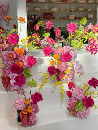 Modern-fresh-flowers-florist-Christchurch-table-arrangements