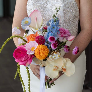 Modern-artificial-flower-florist-Christchurch-luxurious-spring-colourful-bouquet