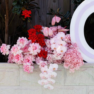 Modern-fresh-flowers-florist-Christchurch-pink-arrangement