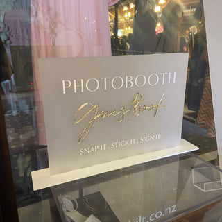 Photobooth Guest Book Sign