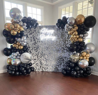 Silver Shimmer Wall Backdrop