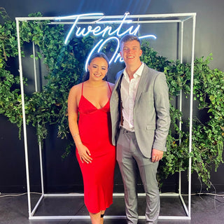 Twenty One Neon Sign - Christchurch Decor Solutions