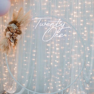 Twenty One Neon Sign - Christchurch Decor Solutions