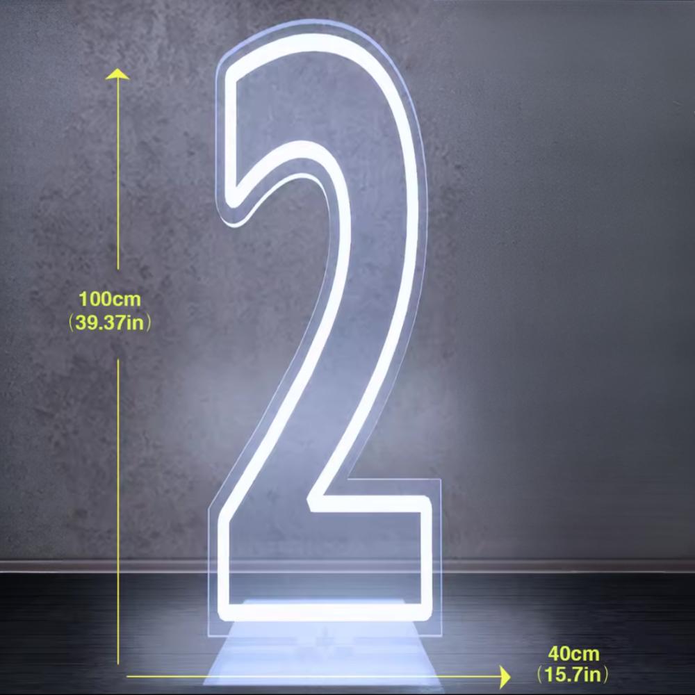 Integer Light Giant LED Number Lights – Statement Events