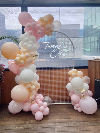 Arched Mesh Backdrop Balloon Package