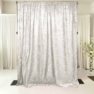 White Velvet Photobooth Backdrop