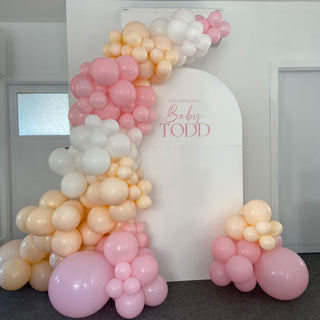 Balloon backdrop package hire Christchurch party 21st baby shower bridal custom