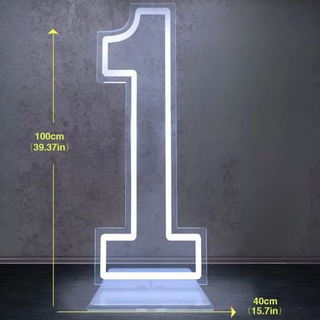 giant-1-free-standing-LED-number-light-hire-Christchurch