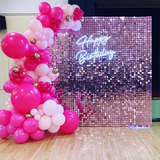 Pink Shimmer Wall Backdrop