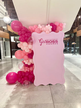 pink_squiggle_wavy_backdrop_balloon_package_decoration_hire_party_corporate_21st_bachelorette