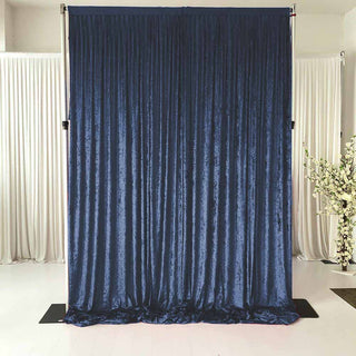 Navy Blue Velvet Photobooth Backdrop