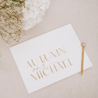 Statement Wedding Guest Book