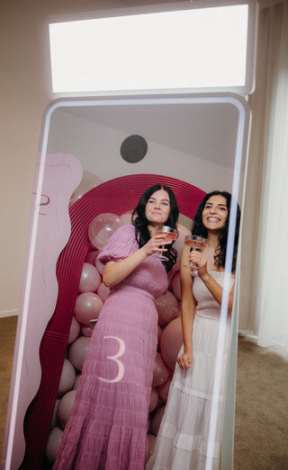 Modern Mirror Statement Photobooth - Affordable Full Day Hire