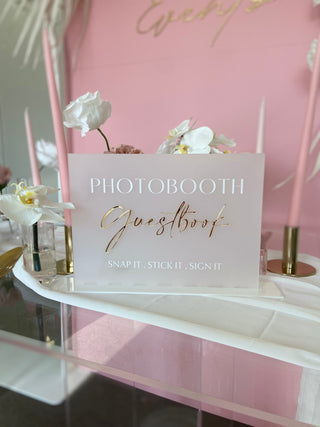 Photobooth Guest Book Sign