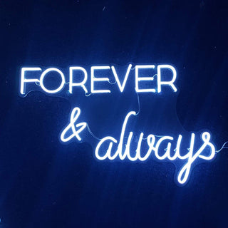 Forever & Always Neon Sign - Christchurch Decor Solutions