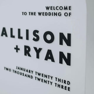 3 Sign Package - Custom Acrylic Wedding Signs