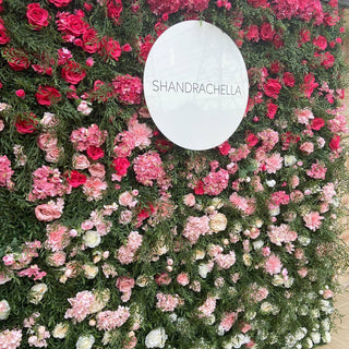 Ombré Garden Flower Wall & Neon Sign Options