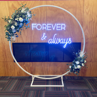 White Ring Backdrop - Christchurch Decor Solutions