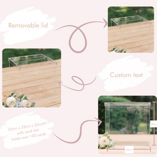 Personalised Clear Acrylic Cards Box
