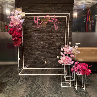 Let's Party Pink Neon Sign - Christchurch Decor Solutions