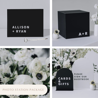 Photo Station Package - Custom Acrylic Wedding Signs