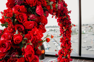 Red Lovers Arch - Christchurch Decor Solutions