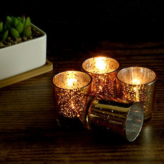 Gold Speckled T-Light Votive Candle Holders - Christchurch Decor Solutions